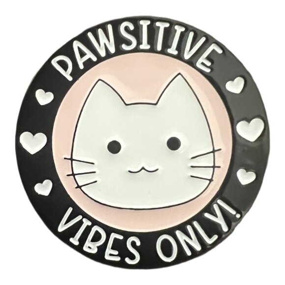 🧷BUNDLE OF 3 Enamel Pins - Cat-Themed Pins - "Certified Cat Lady" etc. - Picture 3 of 5